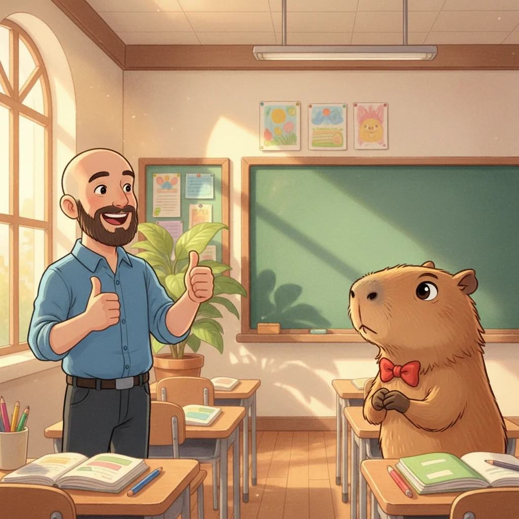 Curibara's First Day — classroom vocabulary game