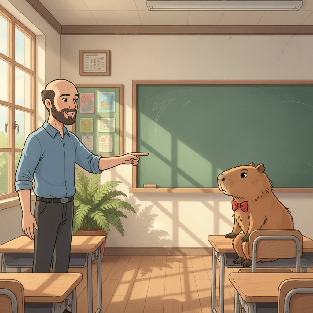 Curibara's First Day — classroom vocabulary game